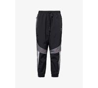 Gymshark Mens Gymshark Retro Relaxed-Fit Shell Track Pants Gs Blk/Drk Gry/Smk Gry S