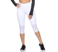 GYMSHARK Pulse Cropped Women's Leggings Colour: White, Size: S