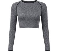 Gymshark Women's Adapt Marl Seamless Grey Crop Top | Size: Small Gymshark Grey S