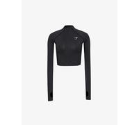 Gymshark Womens Black Marl Vital Seamless 2.0 Stretch-jersey Jacket Xxl