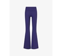 Gymshark Womens Gymshark Crossover Back Flared Studio Leggings Gs Indigo Purple S