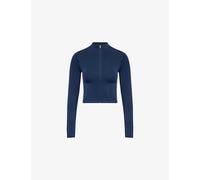 Gymshark Womens Gymshark Everyday Seamless Stretch-Jersey Track Top Gs Navy S