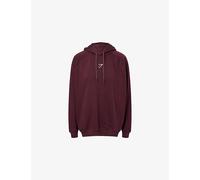 Gymshark Womens Gymshark Training Oversized Fleece Cotton-Jersey Hoody Gs Cherry Purple S