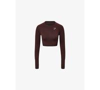 Gymshark Womens Gymshark Vital Crop Training Top Gs Rich Maroon/ Marl S