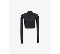 Gymshark Womens Gymshark Vital Seamless 2.0 Stretch-Jersey Jacket Black Marl L