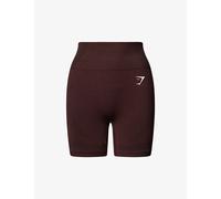 Gymshark Womens Gymshark Vital Seamless 2.0 Stretch-Woven Shorts Gs Rich Maroon/ Marl XS