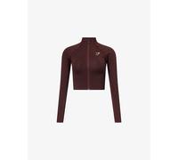 Gymshark Womens Gymshark Vital Seamless 20 Stretch-Woven Jacket Gs Rich Maroon/ Marl M