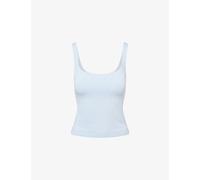 Gymshark Womens Gymshark Vital Seamless Logo-Print Stretch-Woven Top Gs Chilled Blue S