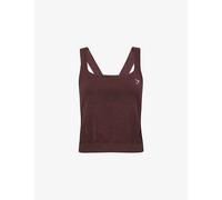 Gymshark Womens Gymshark Vital Seamless Stretch-Woven Tank Top Gs Rich Maroon/ Marl L