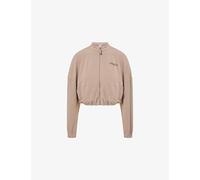 Gymshark Womens Gymshark Waffle Midi Zip-Up Jersey Jacket Gs Lifestyle Brown L