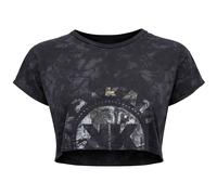 Gymshark Women's KK Twins Raw Black Crop Top | Size: Small Gymshark Black S