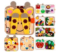 GYMSTR Montessori Toys for 1 2 3 Year Olds Boys Girls Gifts,Busy Board Book 2-3 Year Old,Educational Preschool Learning for Toddlers,Sensory Toy Christmas Easter Birthday Presents