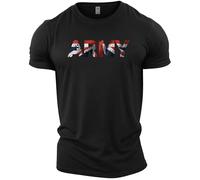 GYMTIER Army UK Flag - Men's Gym T-Shirt - Bodybuilding Workout Top