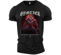 GYMTIER Embrace The Chaos - Men's Gym T-Shirt, Black, 3XL