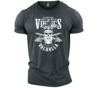 GYMTIER Sons of Odin - Vikings Valhalla - Men's Gym T-Shirt Bodybuilding Training Workout Lifting Top Clothing
