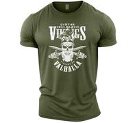 GYMTIER Sons of Odin - Vikings Valhalla - Men's Gym T-Shirt Bodybuilding Training Workout Lifting Top Clothing