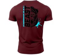 GYMTIER Strongman Beast Gorilla Men's Gym T-Shirt Bodybuilding Training Workout Lifting Top Clothing