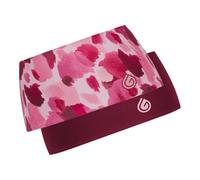 Gymwrap Bandi+ 2.0 Double-Layer Edge Protection Headband Set - Sweat-Wicking Non-Slip Sports Headbands for Women and Men, Headwraps for Running, Gym, Basketball, Unisex - Rosy Glow & Merlot, 2 Pack