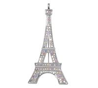 Gyn&Joy Shine AB Rhinestones Paris Eiffel Tower Fashion Jewelry Pin Brooch