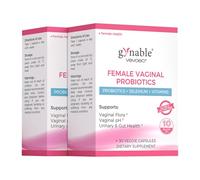 Gynable Vaginal Probiotics for Women Odor & Itch Support, Urinary | pH Balance, Female Probiotics 10 Billion CFU Lactobacillus Probiotics Blend,Selenium-Vitamin C/E/D3 Promote Immune Health,60 Count