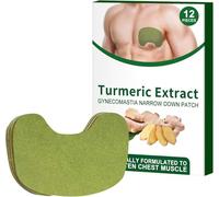 Gynecomastia Cellulite Patch for Men,Chest Belly Fat Tightening Patches,Gynecomastia Tightening Ginger for Men Chest Care Patch Turmeric Extract,Chest Muscles Treatment