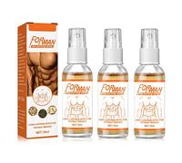 Gynecomastia Chest Tightening Spray, SoliPac Gynecomastia Tightening Ginger Cream, Solipac Ginger Cream,Gynecomastia Cellulite Melting Spray, Organic Men Chest Fat Reduction Spray (3Pcs)