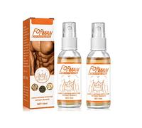 Gynecomastia Chest Tightening Spray, SoliPac Gynecomastia Tightening Ginger Cream, Solipac Ginger Cream,Gynecomastia Cellulite Melting Spray, Organic Men Chest Fat Reduction Spray (2Pcs)