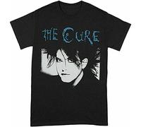 GYOCWNL Cure Robert Smith Black and Blue Mens Black T Shirt Vintage Men Gift Black