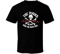 GYOCWNL he Pogues - Anchor Logo Shirt Black White Tshirt Men's Black
