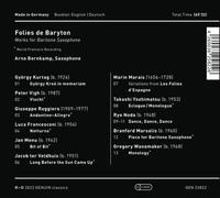 György Kurtág : Arno Bornkamp: Folies De Baryton CD (2023) NEW Great Value