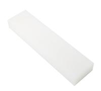 GYOFFULL HDPE Block White PE Polyethylene Rectangular Solid Plastic Tapping Block High Density Sheet Great for DIY Projects for Machining Home Floor Improvement （1-3/8" x 12" x 3"）
