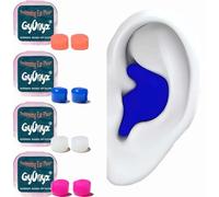 Gyonyx 4 Pair Silicone Adult Ear Plugs for Swimming, Sleeping, Reusable Waterproof Swimming Ear Plugs for Kids, Men, Women, Water Play Accessories for Surfing, Floating, Pool (4 Colors & 4 Cases)