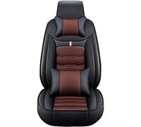 GYORI For Mercedes Benz E-Class Coupe E200 2016-2022 Leather Car Seat Covers, 5 Seats Front And Rear Seat Covers Protectors Set Breathable Auto Wear Interior Accessories,D/Black+Coffee