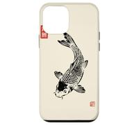 Gyotaku Fish Print Koi Carp Japanese Nishikigoi Sumi-e Art Case for iPhone 12 mini