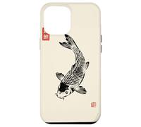 Gyotaku Fish Print Koi Carp Japanese Nishikigoi Sumi-e Art Case for iPhone 12 Pro Max