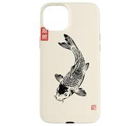 Gyotaku Fish Print Koi Carp Japanese Nishikigoi Sumi-e Art Case for iPhone 15 Plus