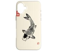 Gyotaku Fish Print Koi Carp Japanese Nishikigoi Sumi-e Art Case for iPhone 16 Plus