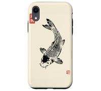 Gyotaku Fish Print Koi Carp Japanese Nishikigoi Sumi-e Art Case for iPhone XR