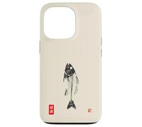 Gyotaku Fish Print Skeleton Japanese Bone Kansha Sumi-e Art Case for iPhone 13 Pro
