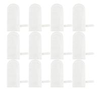 GYOTUU 12pcs Infant Cleaning Gauze Finger, Infant Finger Toothbrush, Soft Safe Oral Massage Tongue Cleaner Brushes with Fixing Ring