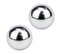 GYOTUU 2pcs Chinese Balls Stainless Steel Baoding Balls Metal Massage Health Balls for Hand Rolling - Stress Relief, Meditation, and Finger Exercise