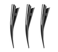 GYOTUU 3pcs Metal Duckbill Hair Clips Crocodile Clips Black Alligator Metal Toothed Barrettes for Styling Sectioning Hair Accessories Hairdressing (Black)