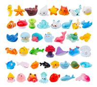 gyoyede 45pcs Mini Ocean Resin Animals,45 Styles Tiny Sea Animals Miniature Little Small Resin Animal Figures Bulk for Fairy Garden Micro Landscape Aquarium Dollhouse Decor