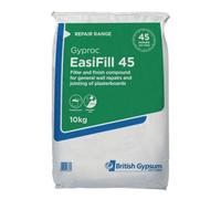 Gyproc Easi-Fill 45 Joint Filler - 10Kg - 45 Minute Setting Crack & Plasterboard Joint Filler For Bulk & Fine Filling