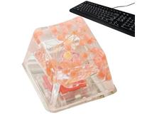 Gypsophila Sa Profile Keycap - Translucent Shine Through Keycap, Replacement R4 Esc | Handcrafted Eternal Flower Inclusion, Baby’s Breath Small Flower Mechanical Keyboard Accessories Ideal