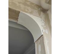 Gypsum Arch Kit for Doorway, 2 Rounded Door Trim Molding Customized, DIY Precurved Arch Doorway Kit for Living Room/Cafes/Kitchens(27x27x27cm/10.6x10.6x10.6")