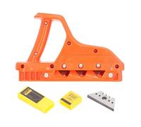 Gypsum Board r Plane 60 Degree Bevel Angle Plasterboard Chamfer Fast Cutter with 10Pcs Blades High Carbon Steel Portable Design for Woodworking Projects Home Renovation