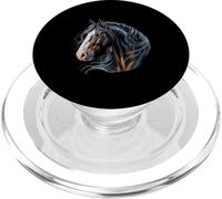 Gypsy Cob Tinker Draft Horse Portrait Gypsy Vanner PopSockets PopGrip for MagSafe