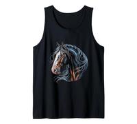 Gypsy Cob Tinker Draft Horse Portrait Gypsy Vanner Tank Top