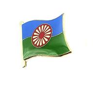 Gypsy Flag Romani People Metal Pin Badge
